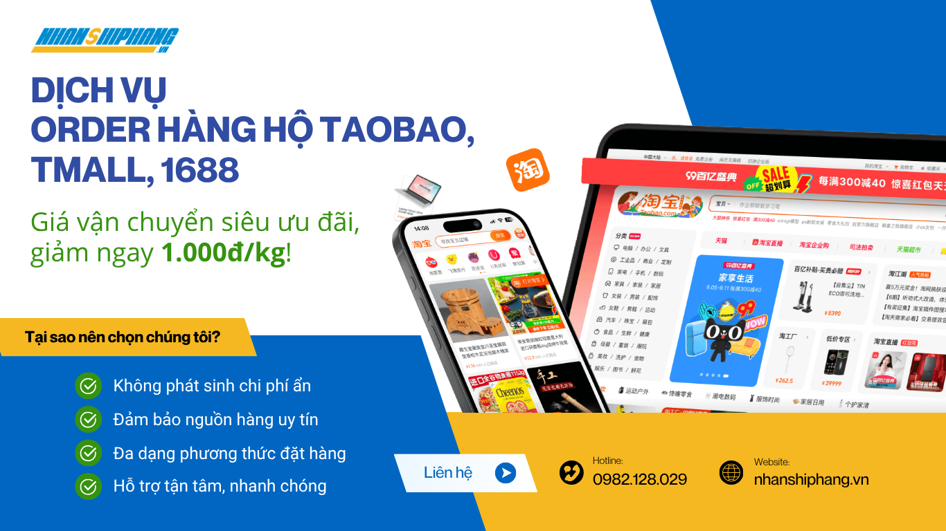 Săn hàng Taobao, 1688 dễ dàng - Giá vận chuyển siêu ưu đãi, giảm ngay 1.000đ/kg! 4